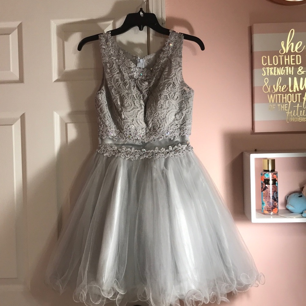 Grey party dress